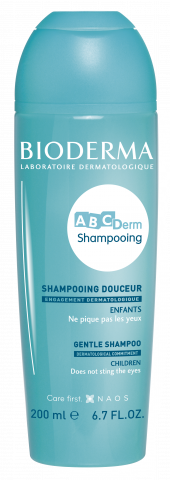 BIODERMA produkto nuotrauka, ABCDerm Shampooing 200ml, kūdikių ir vaikų odos priežiūra, šampunas